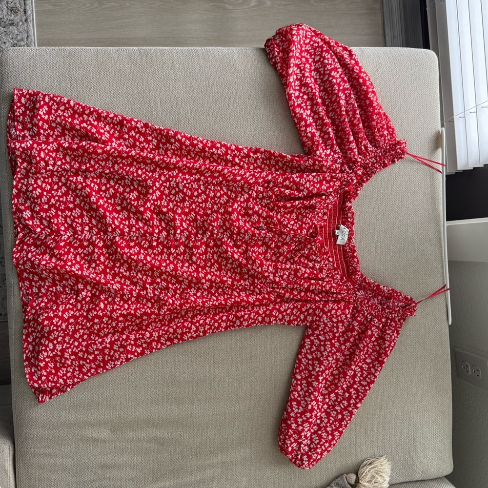 Red Floral AQA Dress